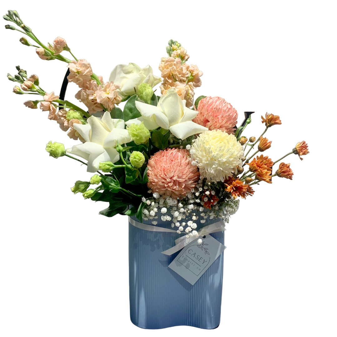 'Infinity' Bespoke Flower Vase Arrangement - Casey Florist Co