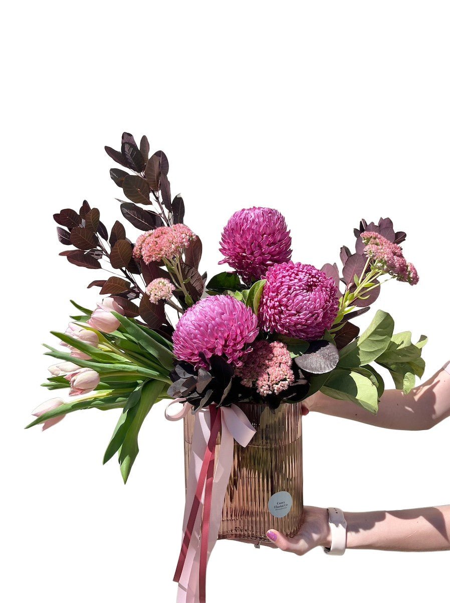 'La Femme' Bespoke Flower Vase Arrangement - Casey Florist Co