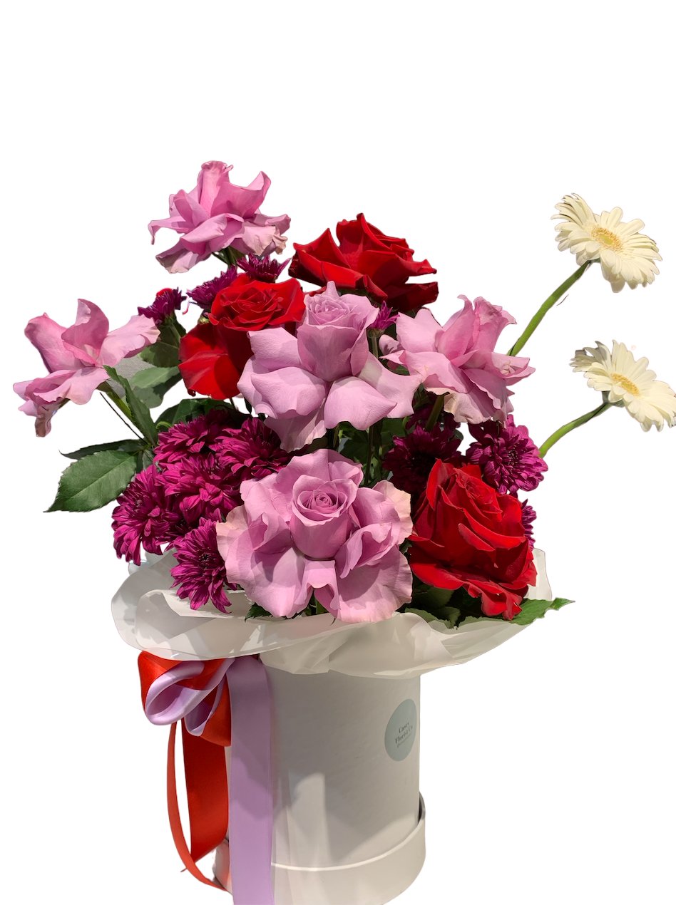 Premium Round Hatbox in Small - Casey Florist Co