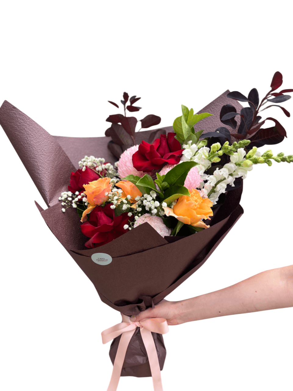 The Modern Front Faced Bouquet - Casey Florist Co
