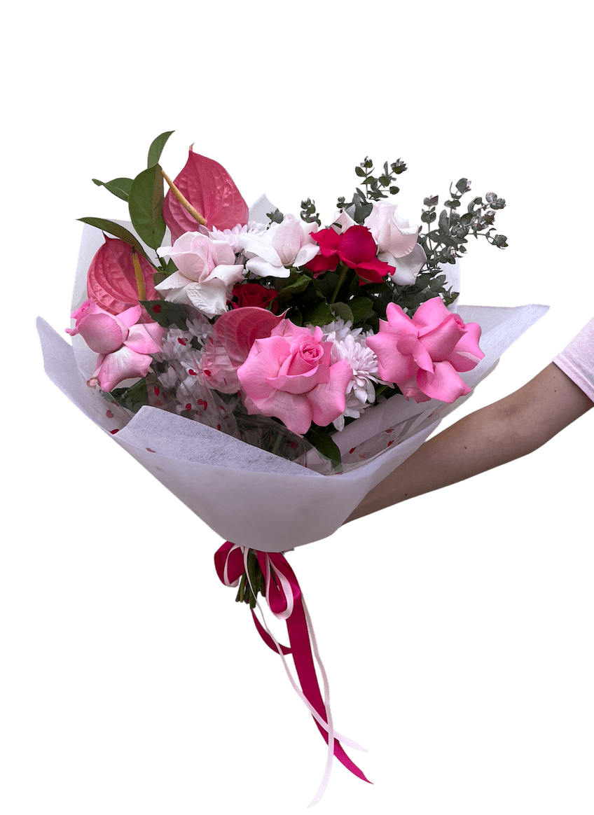 The Modern Front Faced Bouquet - Casey Florist Co