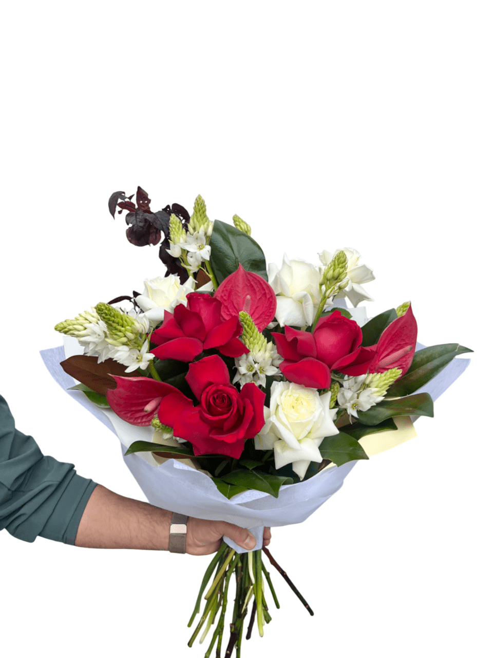 The Modern Front Faced Bouquet - Casey Florist Co