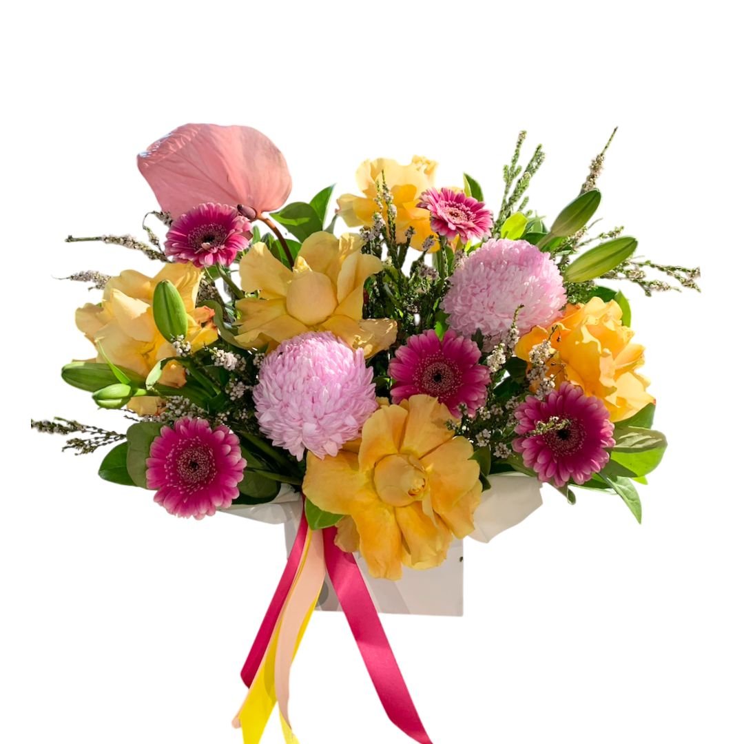 The Seasonal Boxed Arrangement - Medium - Casey Florist Co