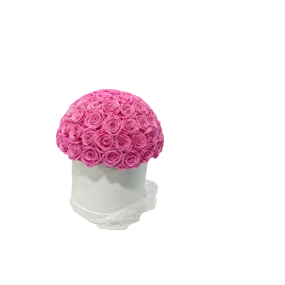 Round Everlasting Rose Box