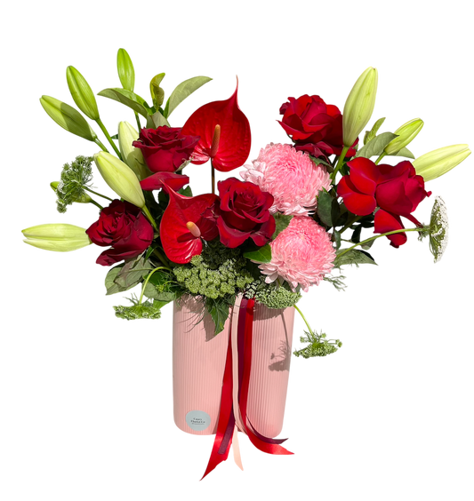 'Infinity' Bespoke Flower Vase Arrangement