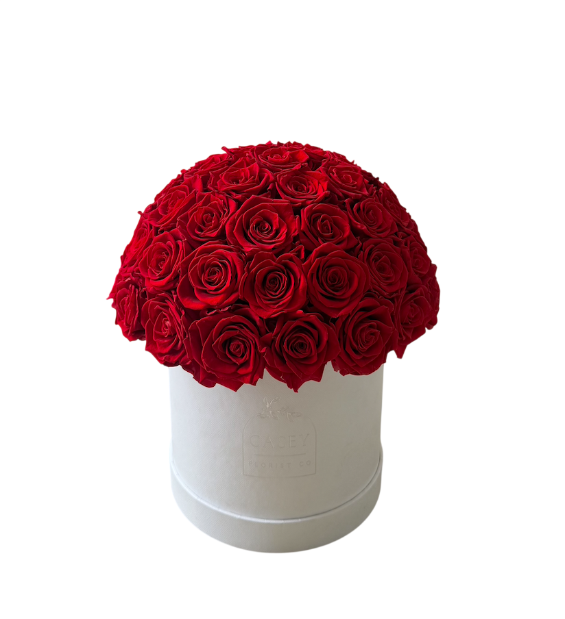Round Everlasting Rose Box