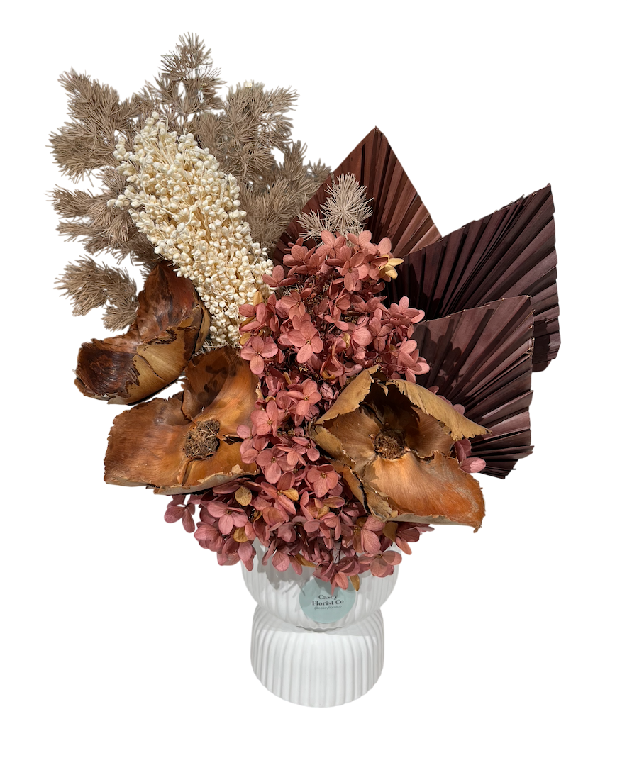 Cocoa - Dried Flower Vase Arrangement