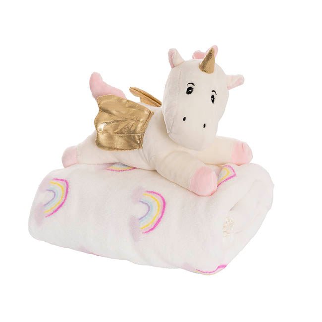 Baby Girl Unicorn Gift Set with Mini Fresh Flower Box - Casey Florist Co