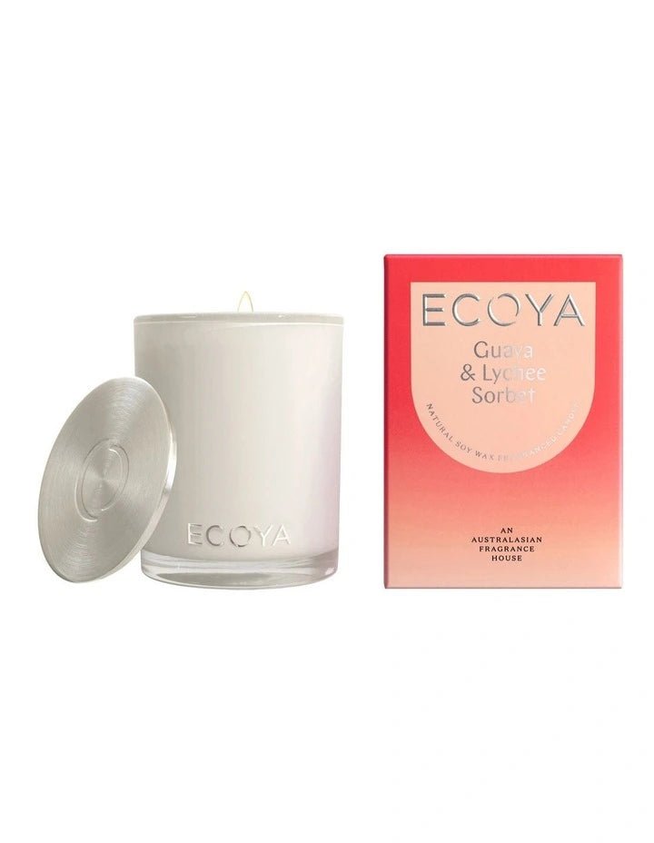 Guava & Lychee Sorbet Candle (2 Sizes) - Casey Florist Co