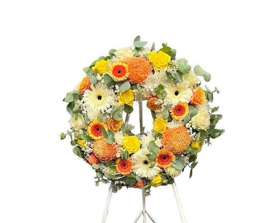 Serenity Sympathy Wreath - (3 Sizes) - Casey Florist Co