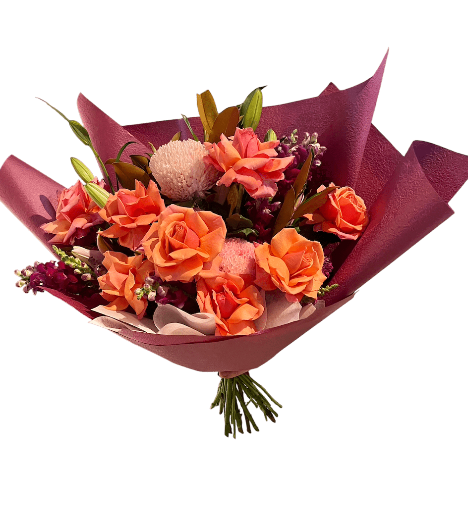 The Modern Front Faced Bouquet - Casey Florist Co